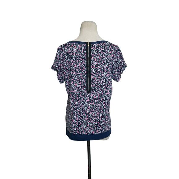 Splendid blue floral short sleeves top size XS - Picture 9 of 13